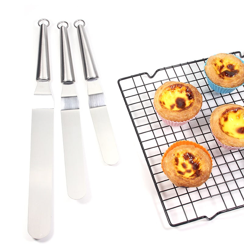 Useful Multifunctional Eco-Friendly Stainless Steel Pastry Spatulas Set