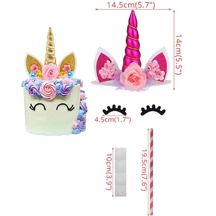 Unicorn Shaped Baby Shower Cake Toppers - Wnkrs