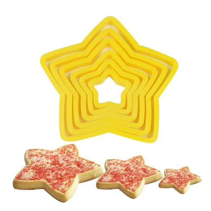 Cute Star Shaped Eco-Friendly Plastic Cookie Cutters Set - Wnkrs