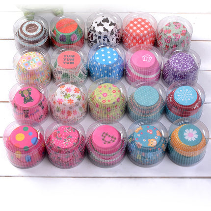 Cute Disposable Greaseproof Eco-Friendly Paper Cupcake Cases Set - wnkrs