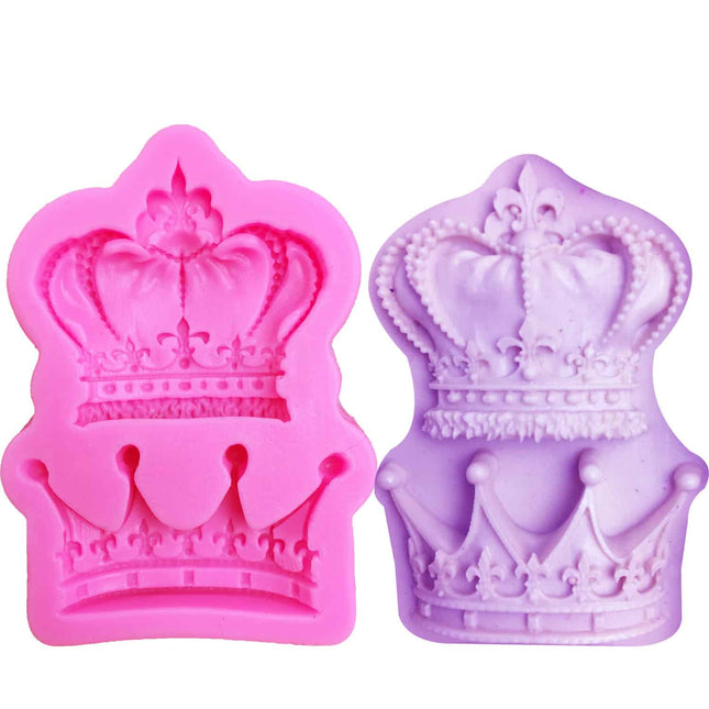 Crown Shaped Silicone Fandont Mold - wnkrs