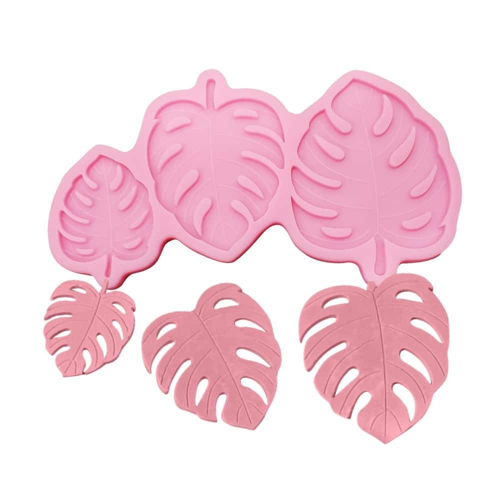 Tropical Split-Leaf Silicone Decorating Mold