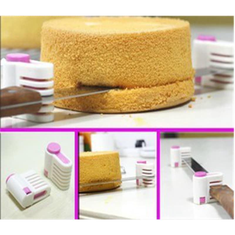 Plastic Cake-Slicing Guides, 2-Piece Set