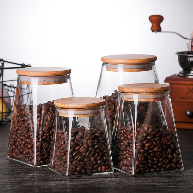 Pyramid Shaped Glass Spice Jar - Wnkrs