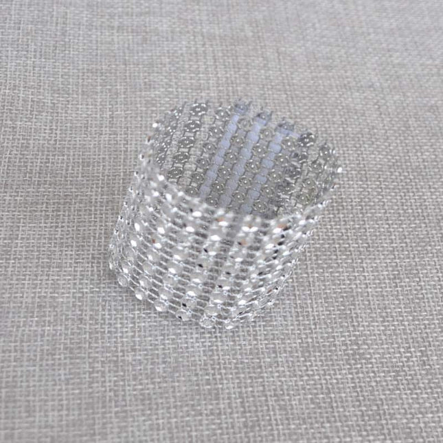 Diamond Design Napkin Rings, 10pcs