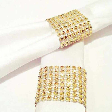 Diamond Design Napkin Rings, 10pcs - Wnkrs