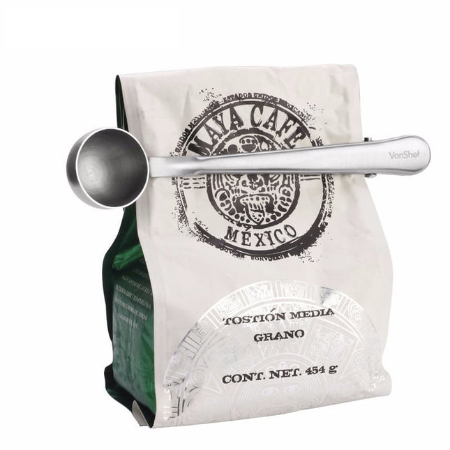 Stainless Steel Tea Scoop with Clip - wnkrs
