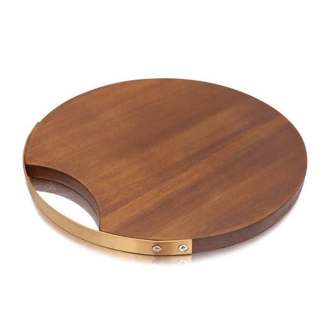 Round Acacia Wood Cutting Board - Wnkrs