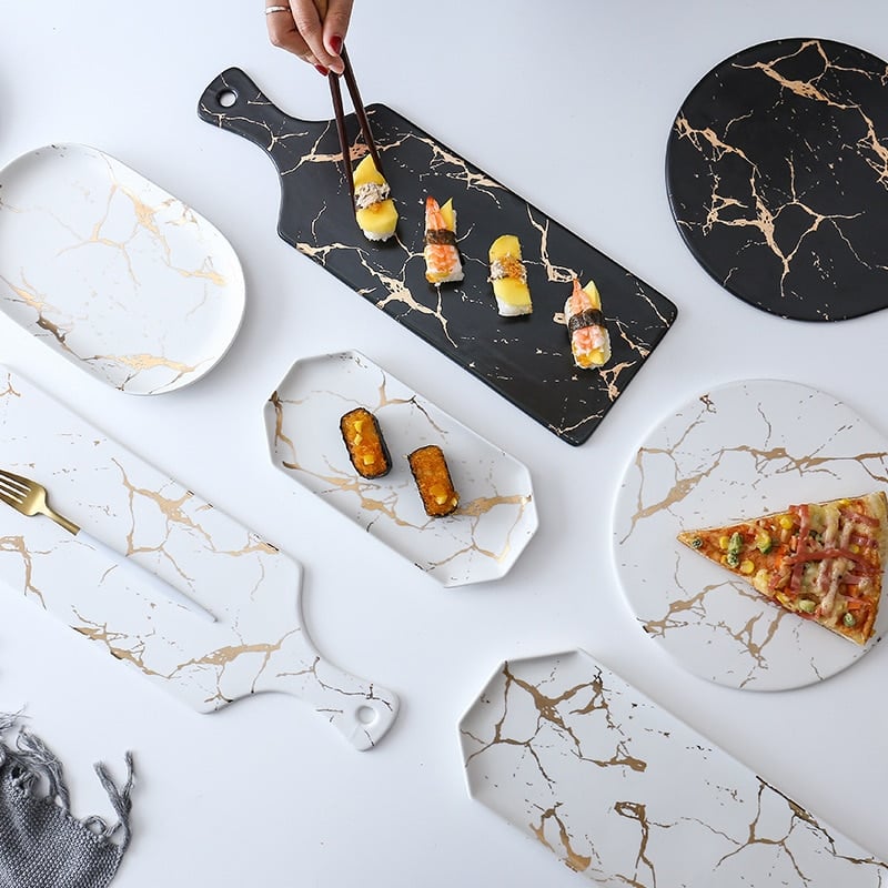 Creative Marble Patterned Tableware