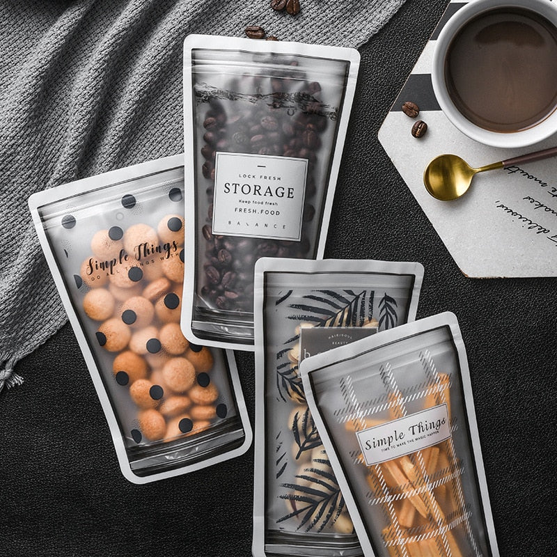 4Pcs Food Zipper Bag