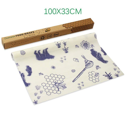 Floral Patterned Beeswax Food Wrap Film - Wnkrs