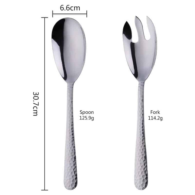 Large Salad Serving Spoon and Fork Set - Wnkrs