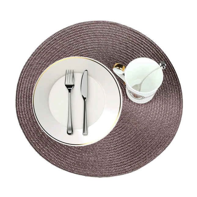 Round Braided Style Table Mats