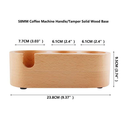Manual Wooden Coffee Tamper Holder - Wnkrs