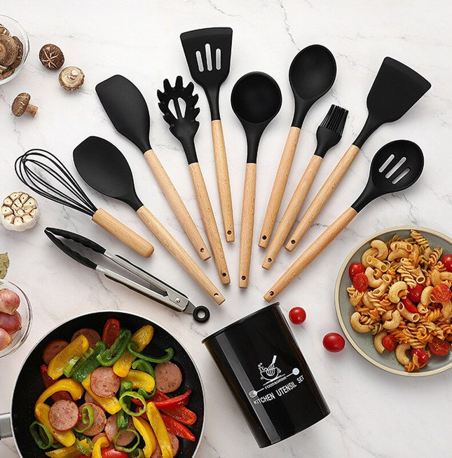 Non-Stick Silicone Kitchen Utensils Set - Wnkrs