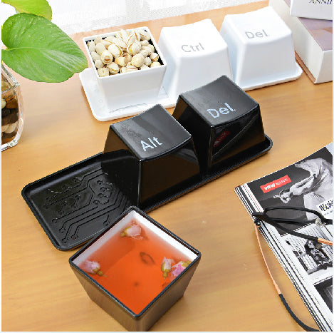Creative Ctrl ALT DEL Tea Coffee Cup Container 3pcs/Set
