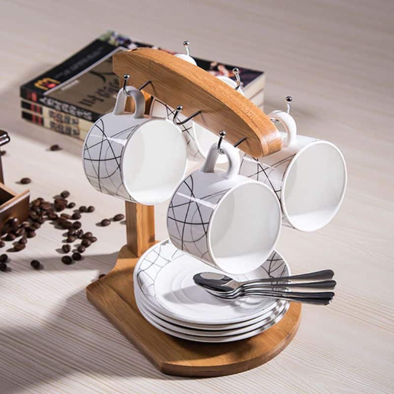 Wooden Cup Organizer
