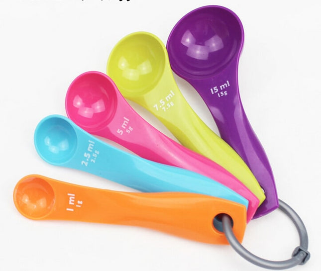 Plastic Measuring Spoons for Cooking, 5PCS/Set - wnkrs
