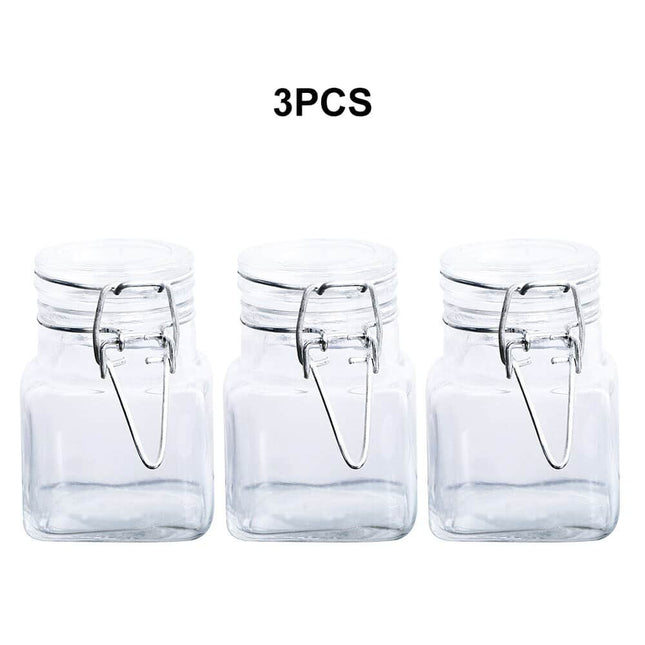 Square Spice Jar with Leak Proof Lid - Wnkrs