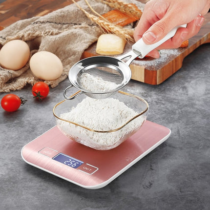 Digital Kitchen Scale in Silver and Pink - Wnkrs