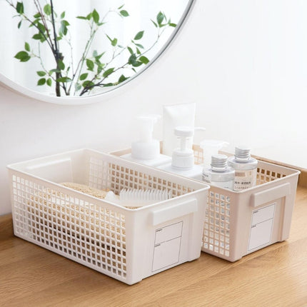 White/Beige Storage Basket - Wnkrs