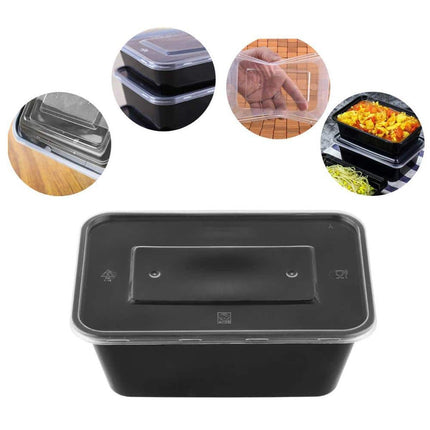 Disposable Plastic Containers with Lid 10 pcs Set - Wnkrs