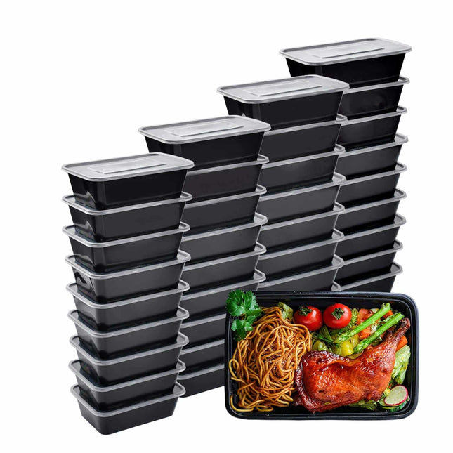Disposable Plastic Containers with Lid 10 pcs Set - Wnkrs