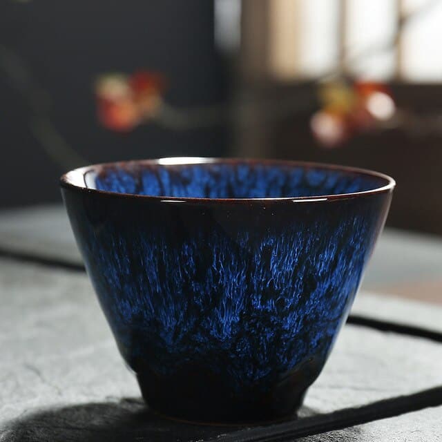 Gradient Color Ceramic Tea Cup