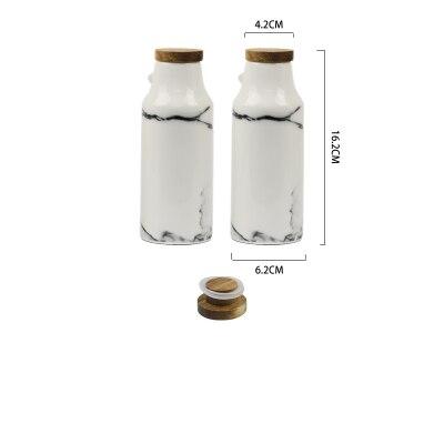 Ceramic Salt And Pepper Oil Bottle Set Porcelain - Wnkrs
