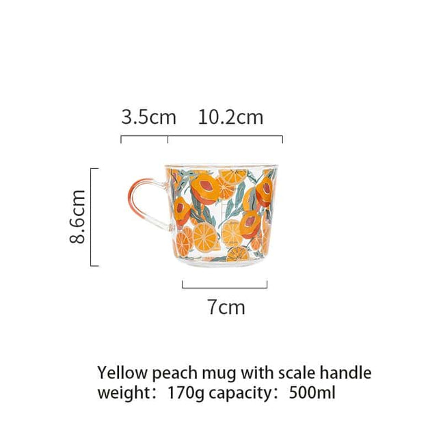 Cactus / Orange Glass Tea Cup - Wnkrs