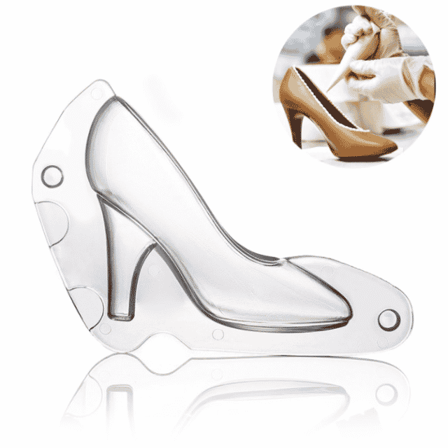 Creative Shoe Shaped Plastic Chocolate Mold