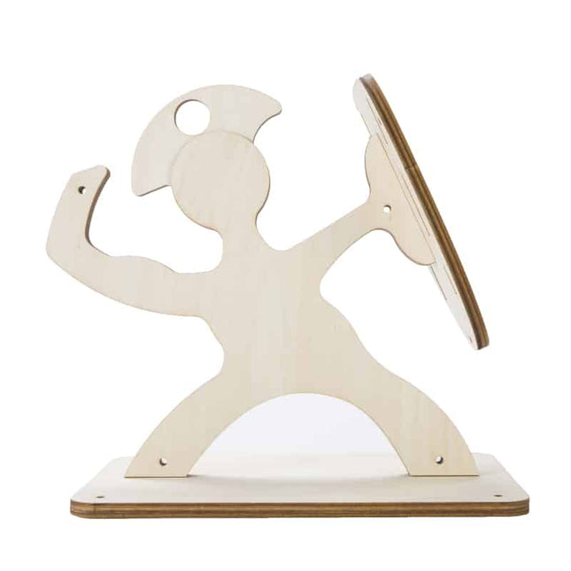Cute Spartan Shaped Universal Wood Knife Holder - wnkrs