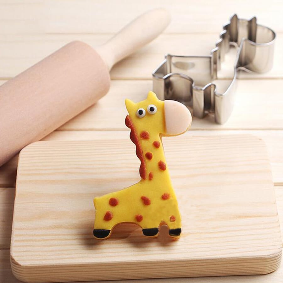 Cute Animal Shaped Stainless Steel Cookie Cutters Set