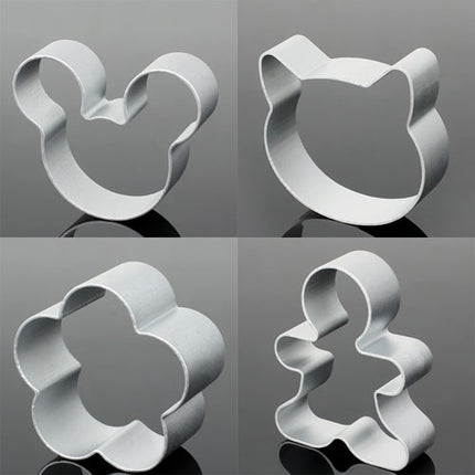 Cute Geometric Eco-Friendly Metal Cookie Cutters Set - wnkrs