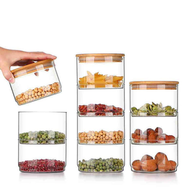 1-4 Layer Glass Food Container - wnkrs