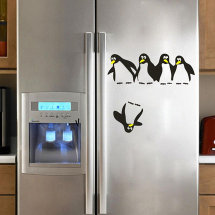 Funny Penguin Decal for Refrigerator - wnkrs