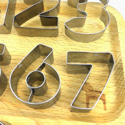 3D Number Shaped Cookie Molds 9 pcs/Set - wnkrs