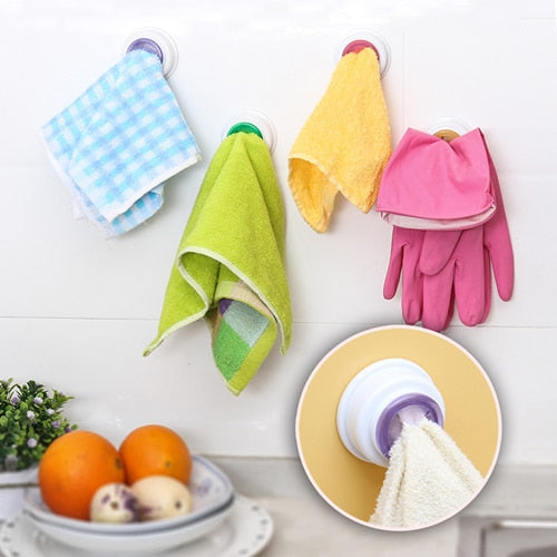 Useful Self-Adhesive Plastic Kitchen Towel Holders Set - wnkrs