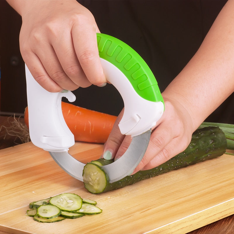 Round Sharp Kitchen Vegetable Slicer Knife