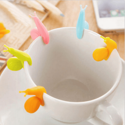 Cute Snail Shaped Eco-Friendly Silicone Tea Bag Holders Set - wnkrs