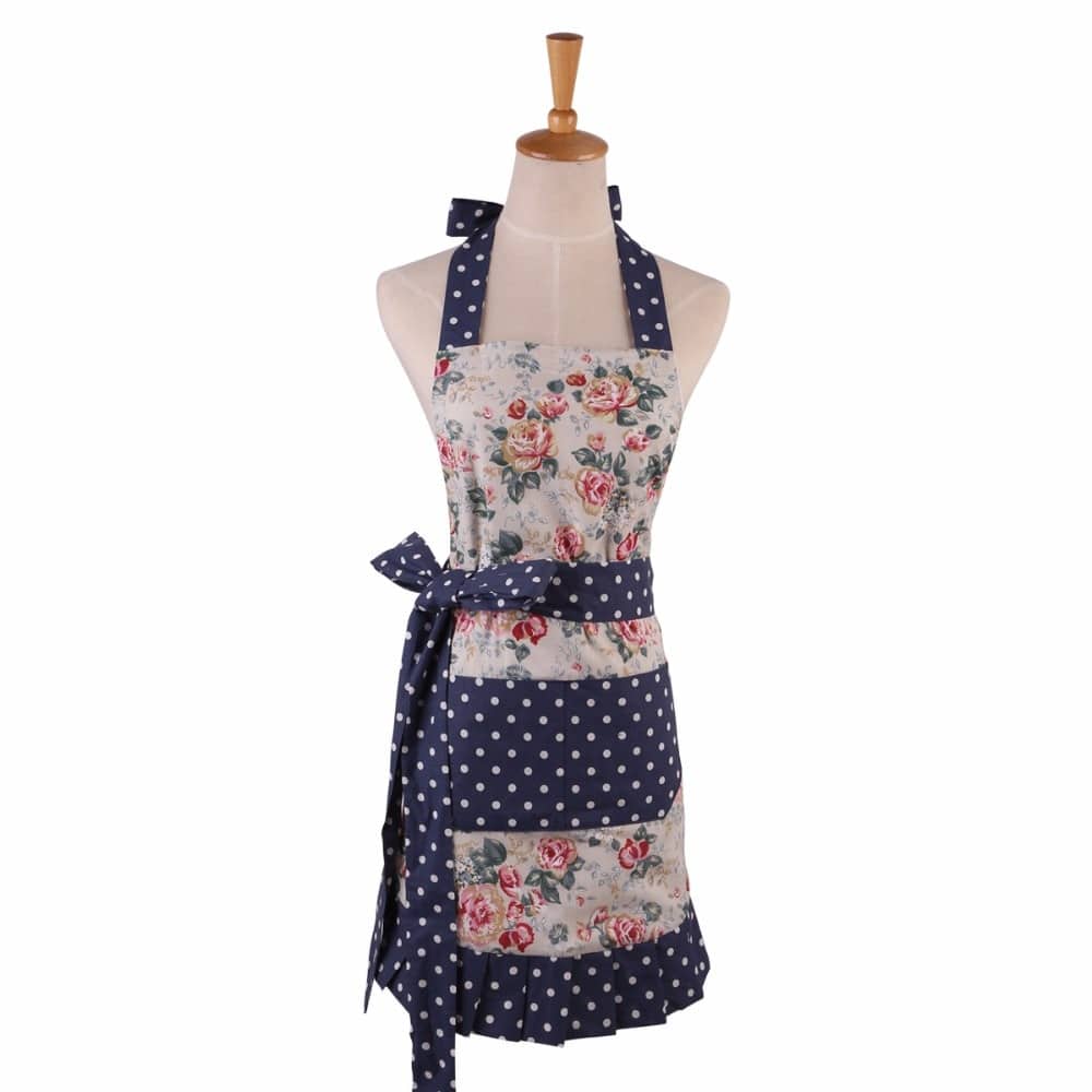 Floral 100% Cotton Apron for Women