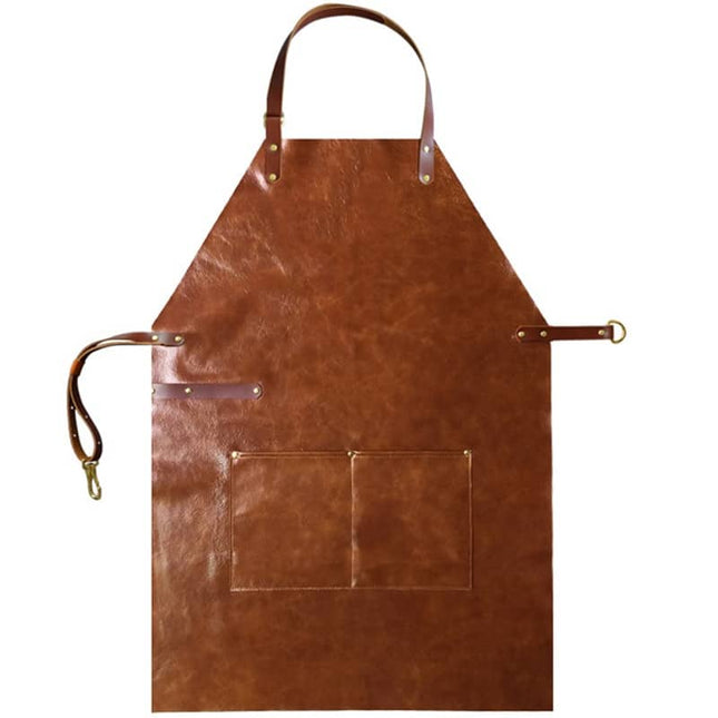 Unisex Leather Sleeveless Apron for Kitchen - wnkrs