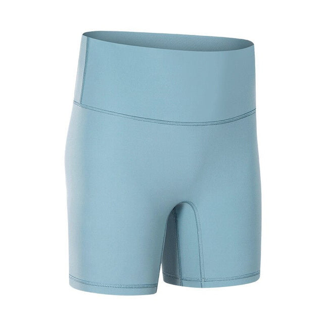 Women's Solid Color High Waist Yoga Shorts