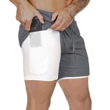 2 in 1 Men's Elastic Gym Shorts - wnkrs