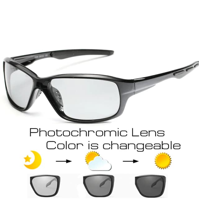 Sport Photochromic Polarized Cycling Glasses