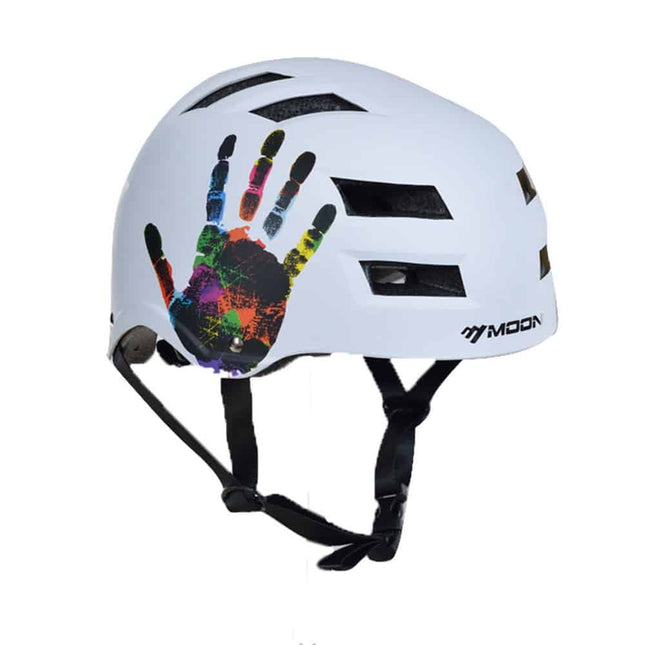 Colorful Handprint Men's Cycling Helmet - Wnkrs
