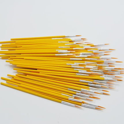 Yellow Design Hook Line Brush 10 Pcs Set - wnkrs
