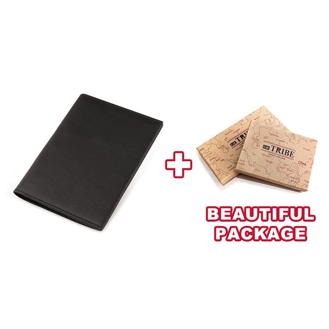Genuine Leather Business Travel Passport Cover - Wnkrs