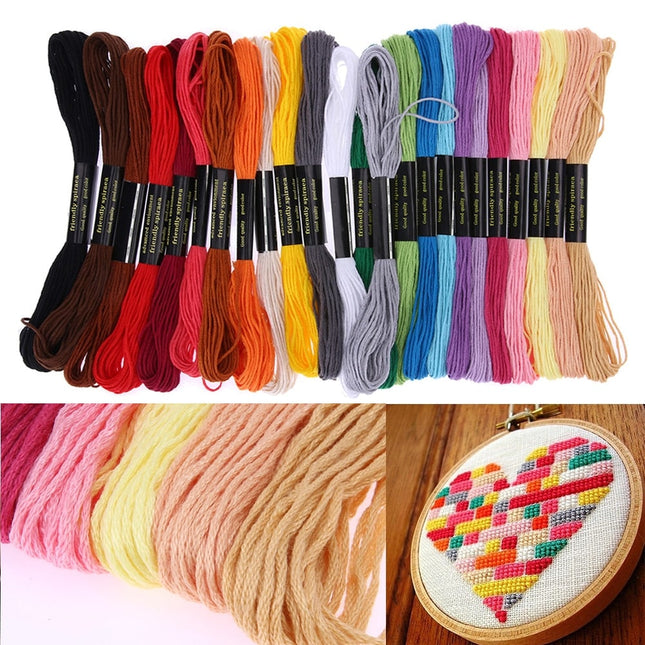 24 Colors Cross Stitch Thread Set - wnkrs