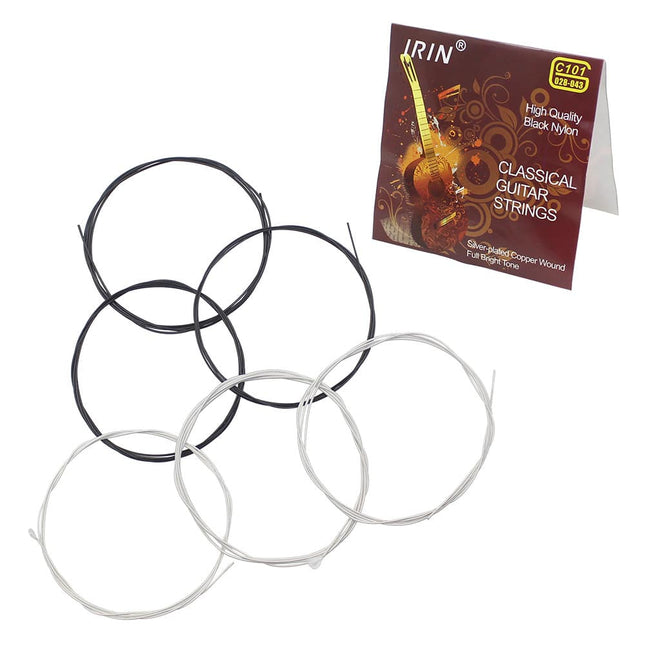 Universal Silver-Plated Copper Nylon Guitar Strings 6 pcs Set - Wnkrs